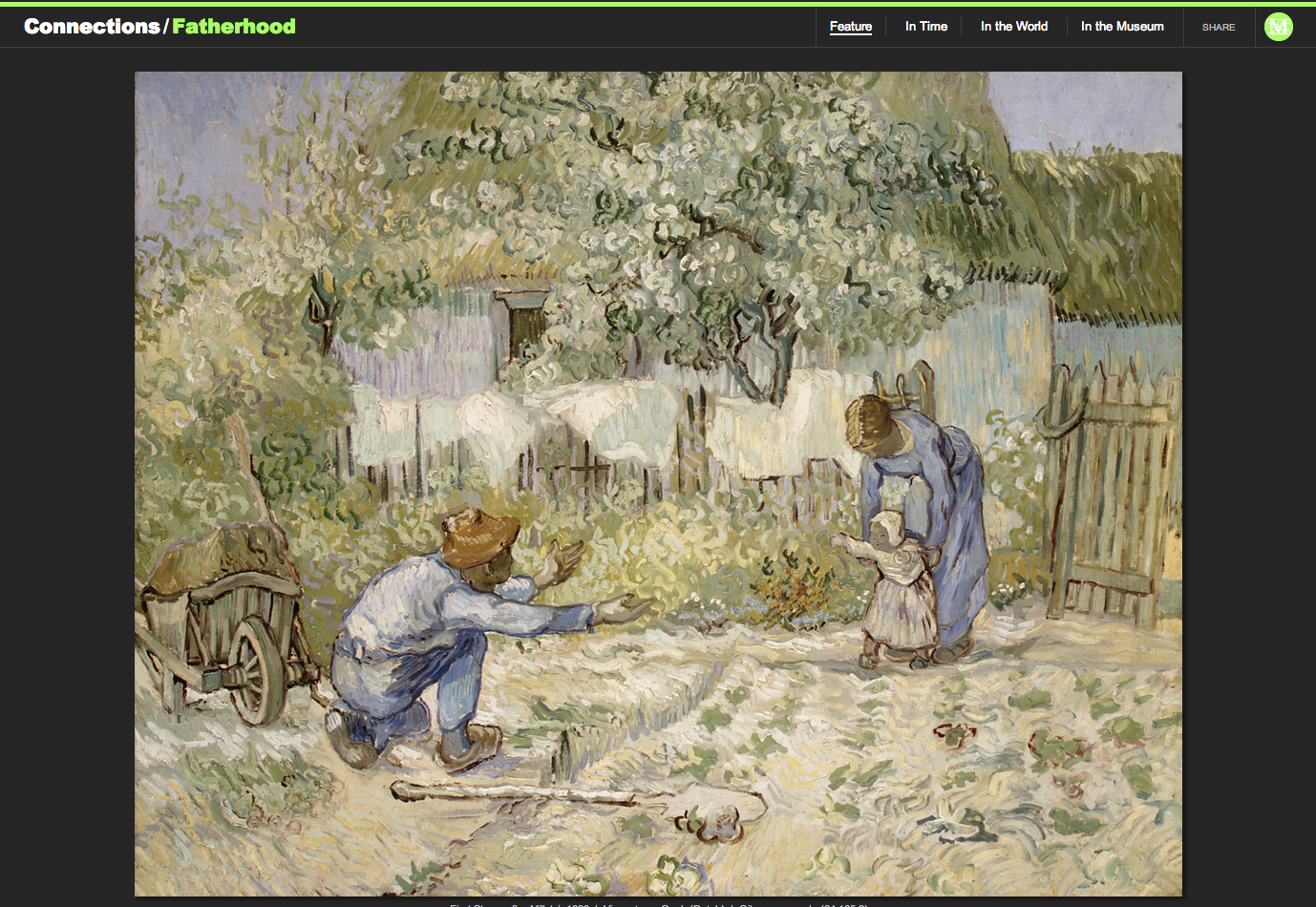 Figure 16:  Vincent van Gogh's "First Steps, after Millet," 1890
