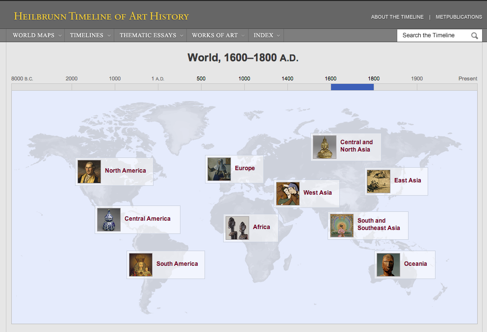 Figure 4:  "World Map, 1600–1800 A.D."